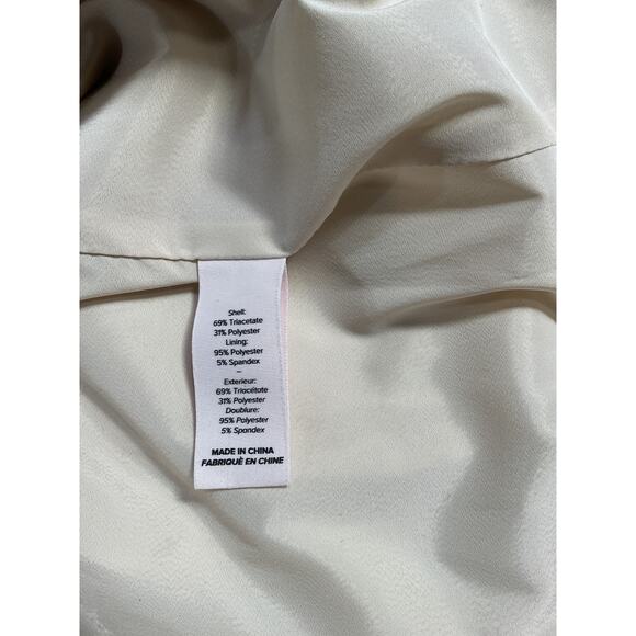 Cinq A Sept 'Gracey' White Pearl Trim Crepe Blazer Size 6 - Picture 5 of 5